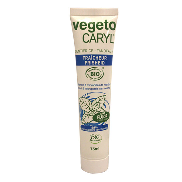 VEGETOCARYL Dentifrice Fraicheur BIO SANS FLUOR avec Microbilles